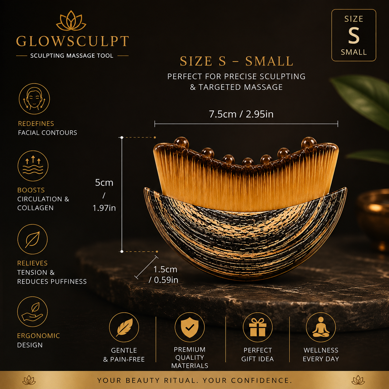 Glow Sculpt – Lymphatic Contour Face Brush